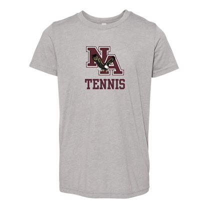 Youth Super Soft Tennis Classic Logo Short Sleeve Graphic Tee - New Albany Eagles