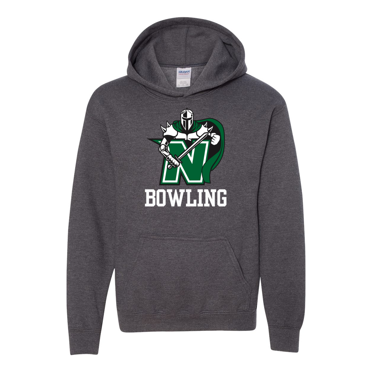 Youth Classic Logo Bowling Graphic Hoodie - Nordonia Knights