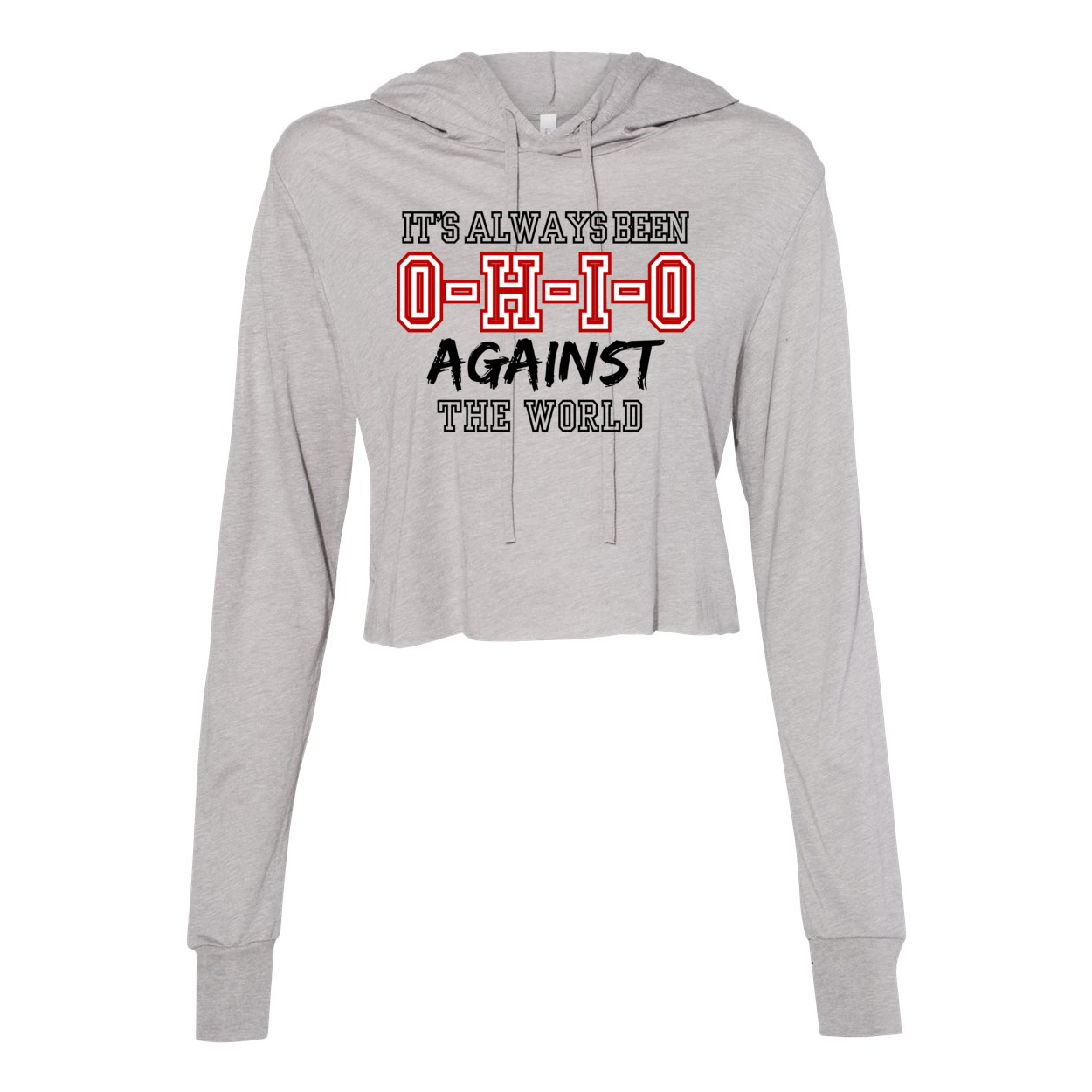 Women’s OH Against the World Graphic Super Soft Cropped Long Sleeve Hooded Tee