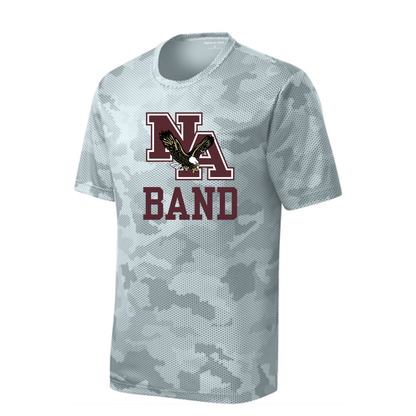 Youth Camo Band Logo Competitor Performance Short Sleeve Graphic Tee - New Albany Eagles