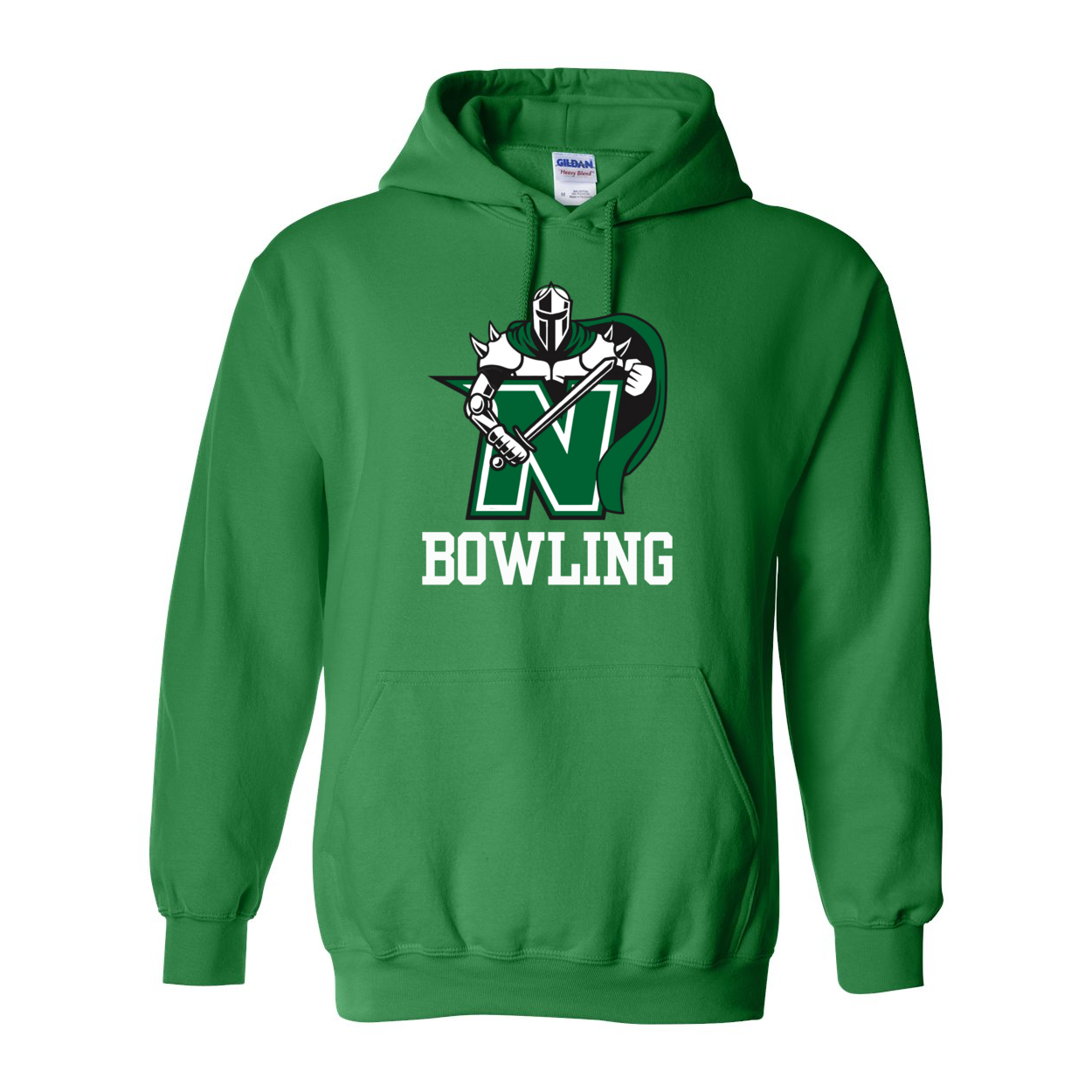 Adult Unisex Classic Logo Bowling Graphic Hoodie - Nordonia Knights