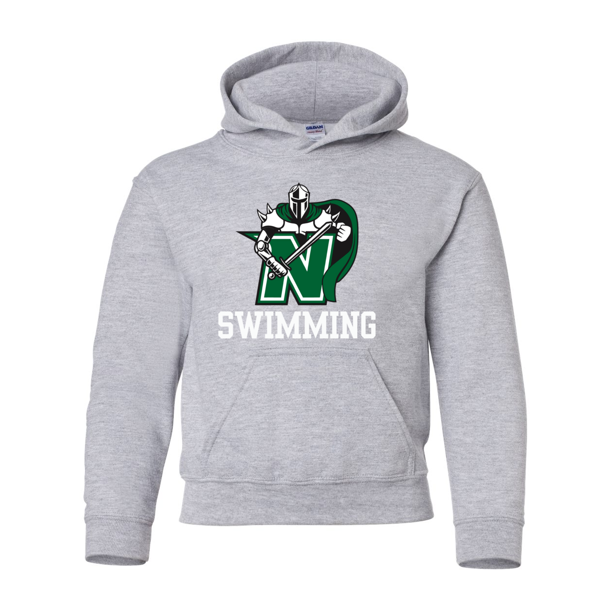 Youth Classic Logo Swimming Graphic Hoodie - Nordonia Knights
