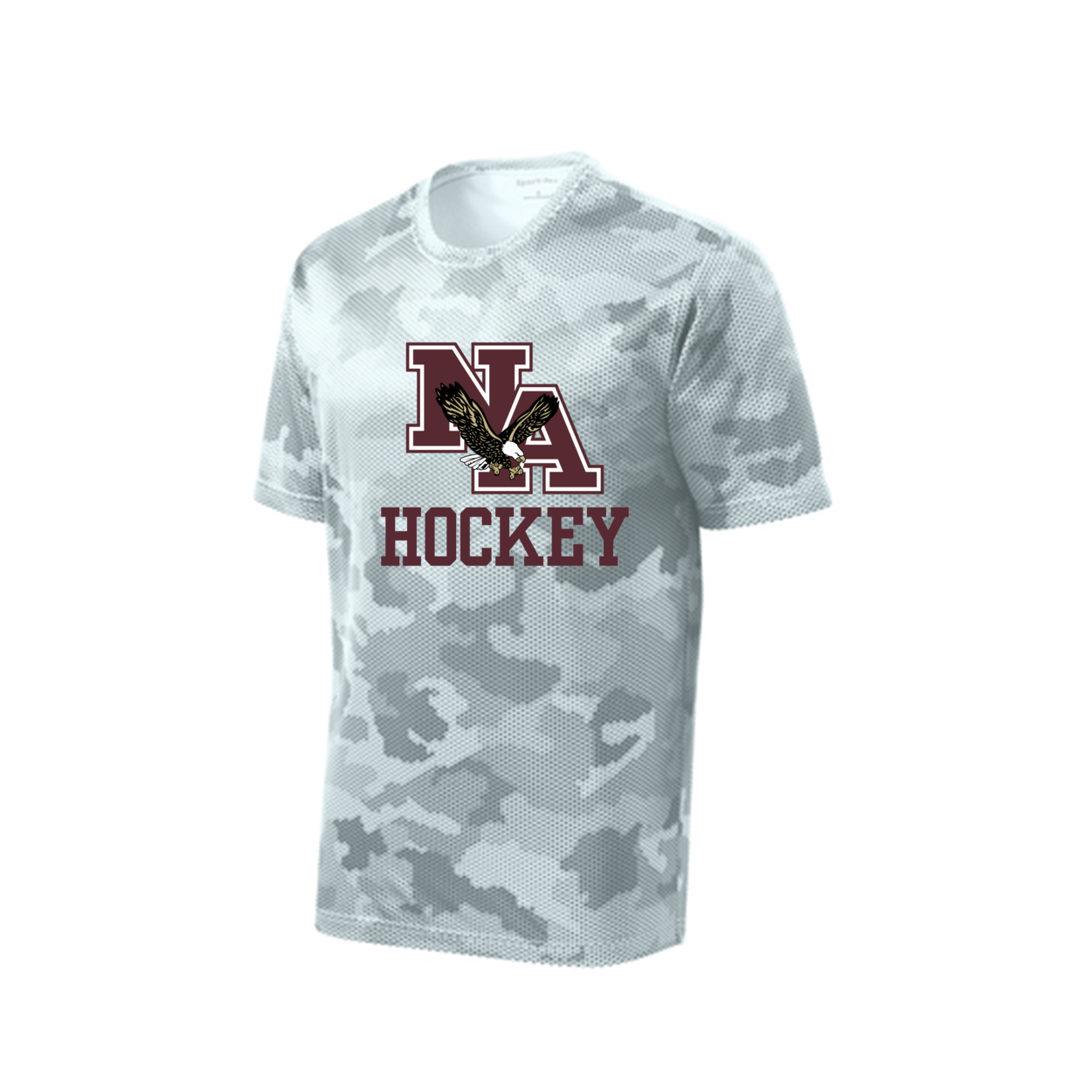 Men's Camo Hockey Competitor Performance Short Sleeve Graphic Tee - New Albany Eagles
