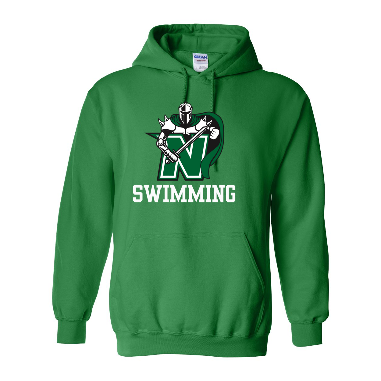Adult Unisex Classic Logo Swimming Graphic Hoodie - Nordonia Knights