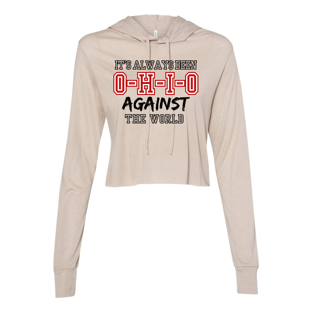 Women’s OH Against the World Graphic Super Soft Cropped Long Sleeve Hooded Tee