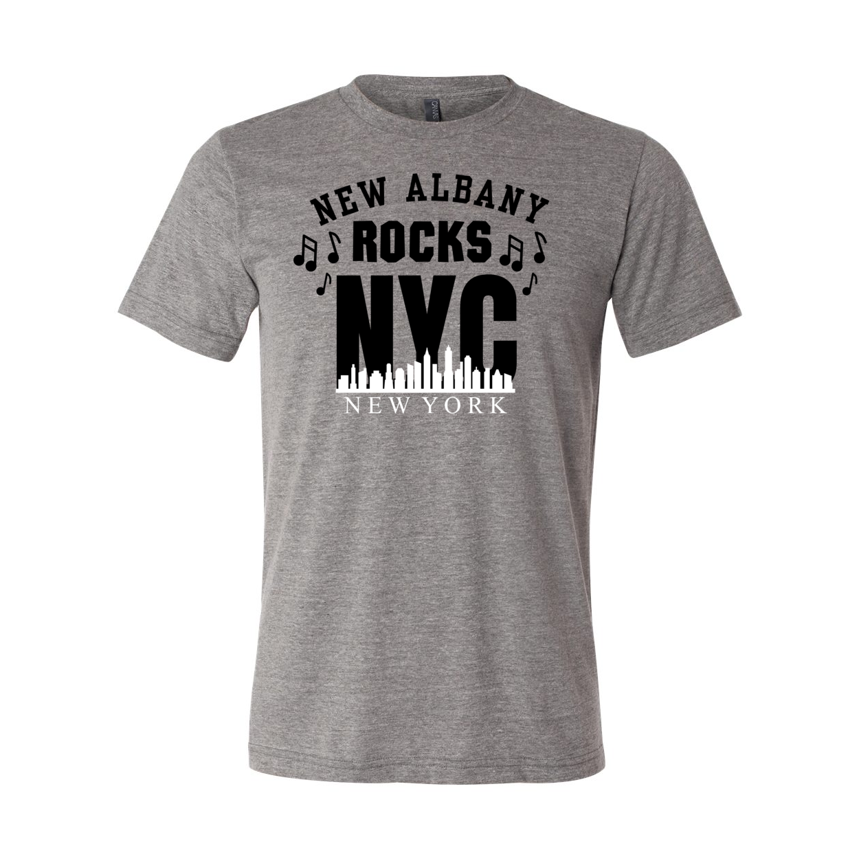 Adult Unisex Super Soft Rock NYC Short Sleeve Graphic Tee - New Albany Eagles
