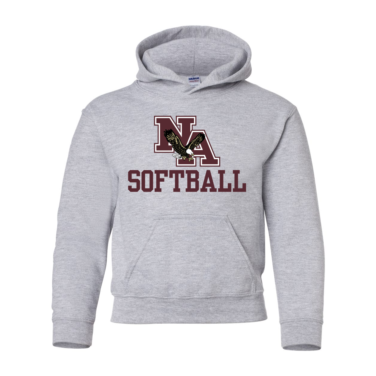 Youth Softball Classic Logo Graphic Hoodie - New Albany Eagles